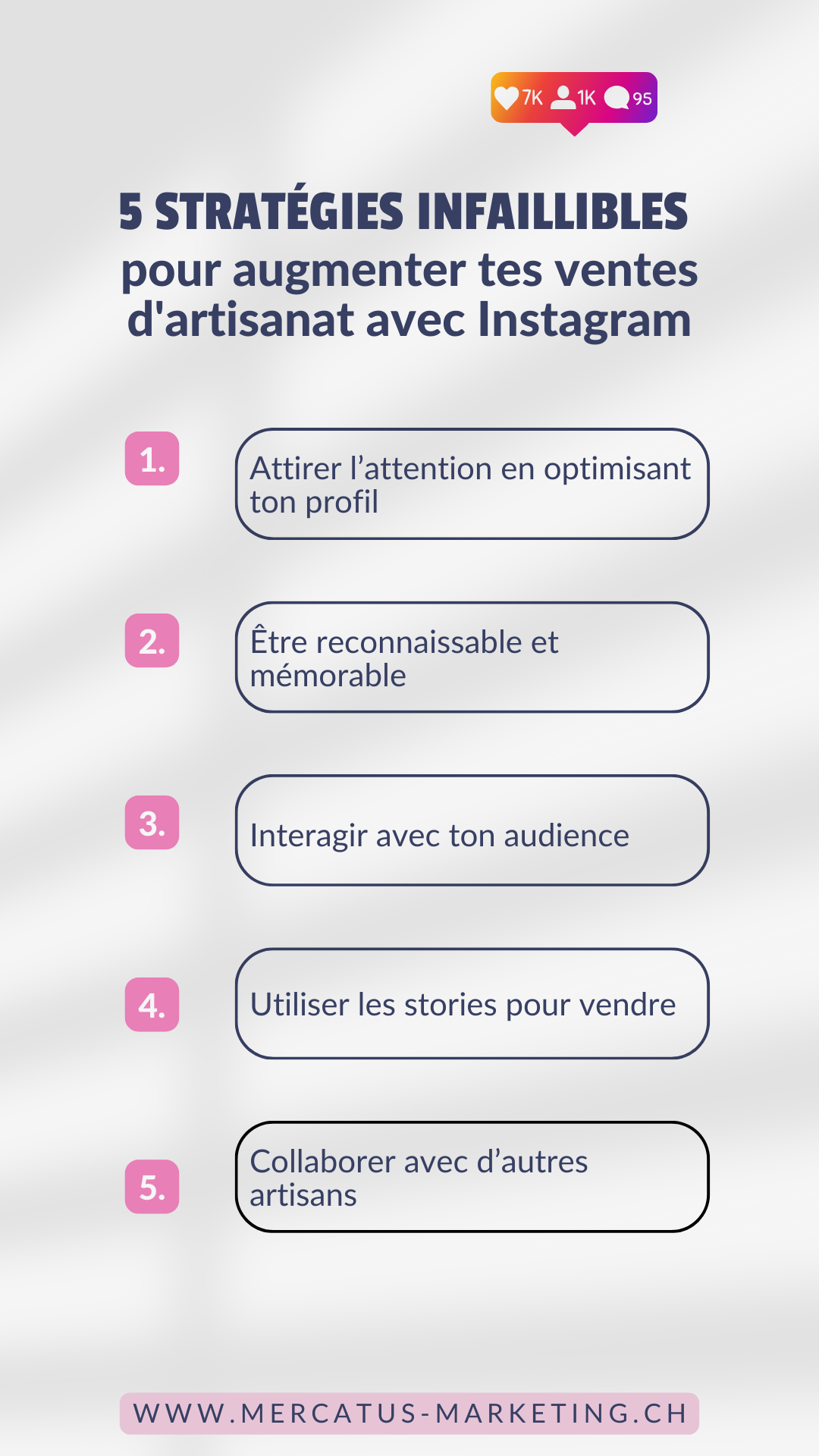 5 stratégies instagram pour vendre tes créations artisanales.