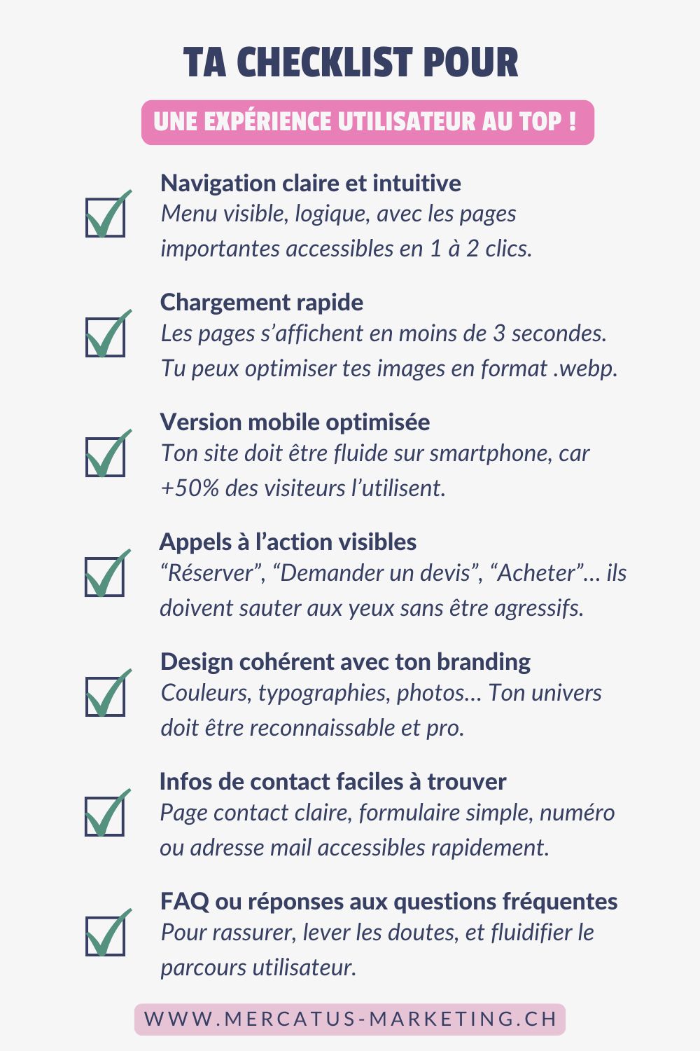 Ta checklist pour une expérience utilisateur au top Ta checklist pour une expérience utilisateur au top
