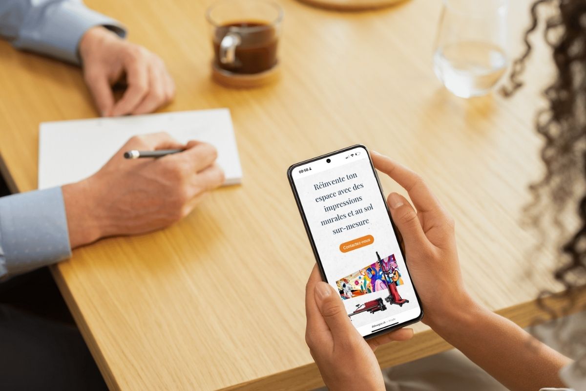 Site one page WordPress Mobile