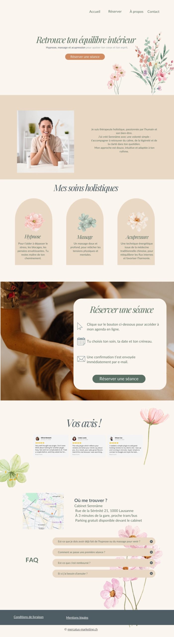 site internet pour thérapeute